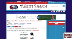 Desktop Screenshot of melissasbargains.com
